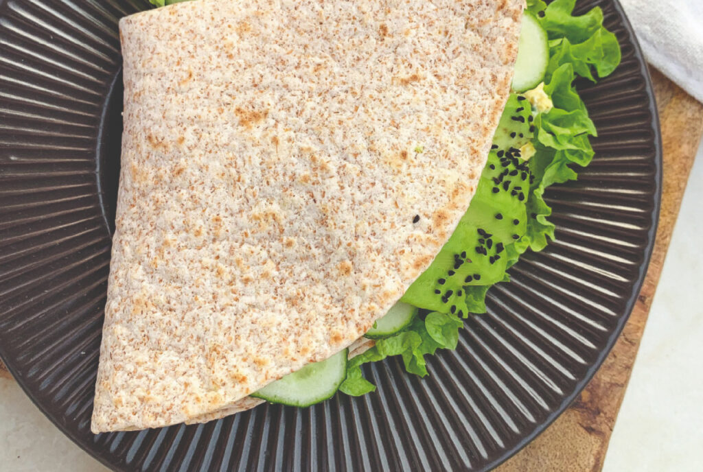 Tortilla z pastą jajeczną