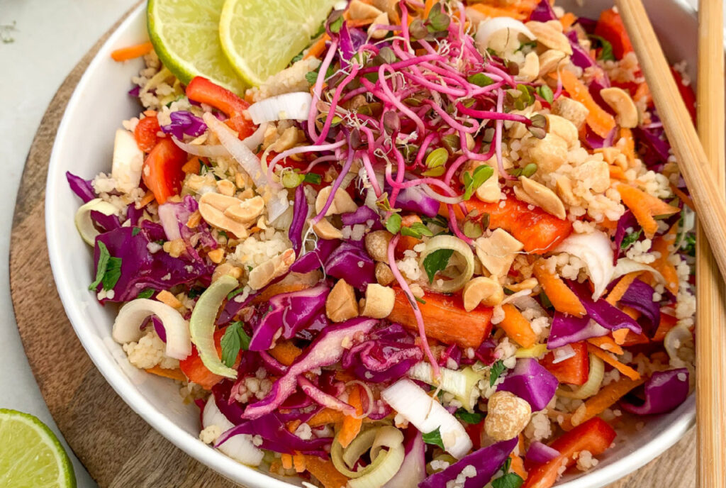 sałatka z kaszą kuskus