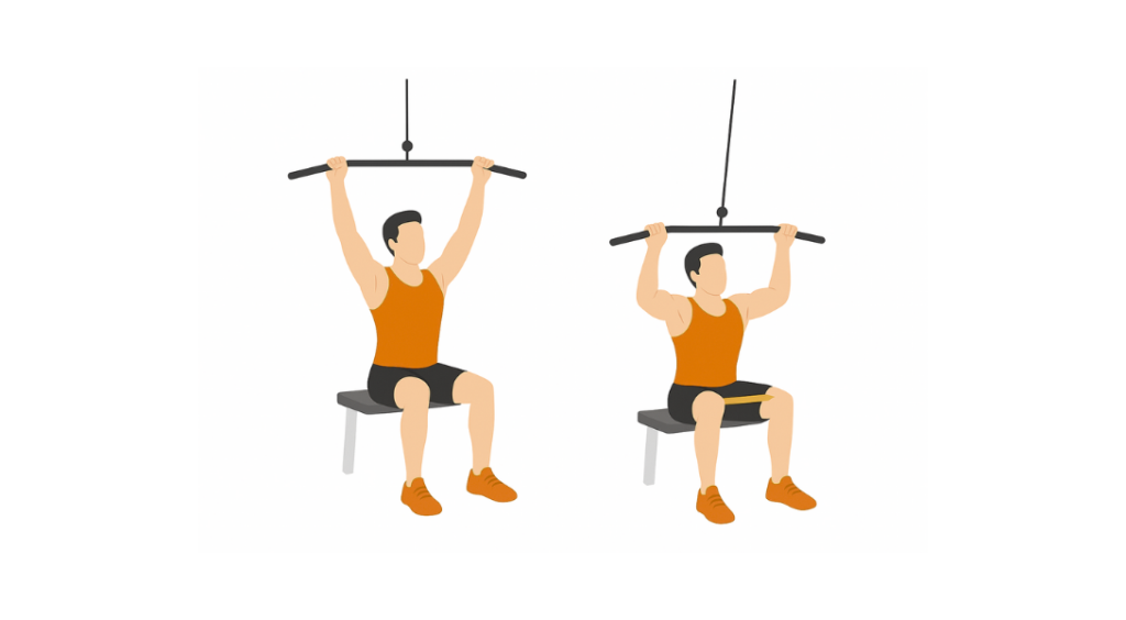 Pronated Cable Pulldown - Ściąganie drążka wyciągu górnego pochwytem