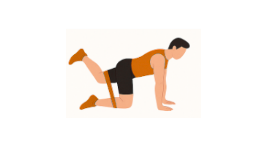 Miniband Glute Kick Back - Wyprost nogi w tył z minibandem