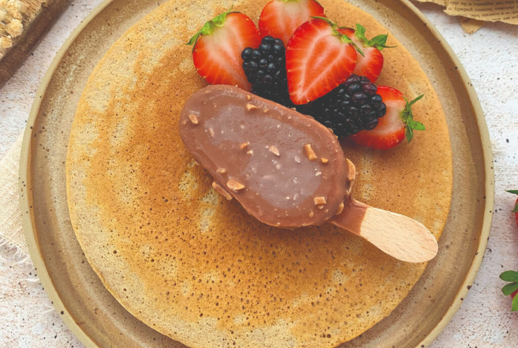 Omlet bananowy z lodami